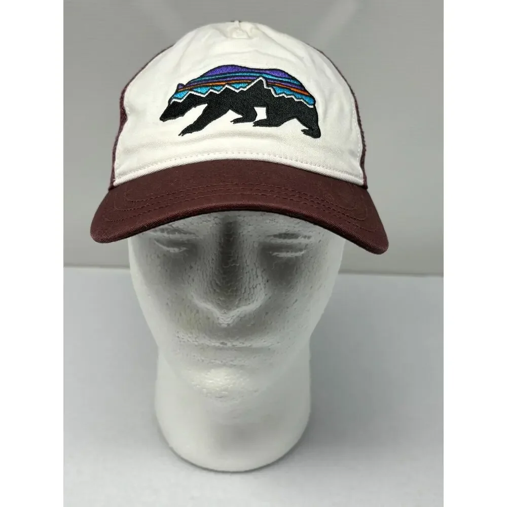 Patagonia Fitz Roy Bear Trucker Hat - Excellent‎ - Brown - Snapback